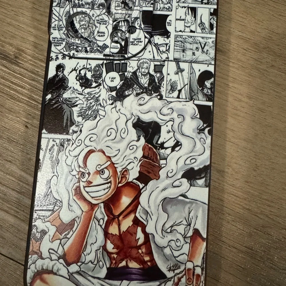 Anime Design Phone Case - Black and White